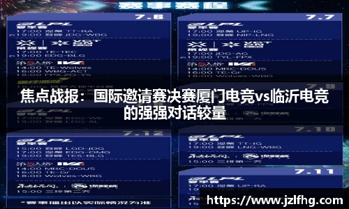 焦点战报：国际邀请赛决赛厦门电竞vs临沂电竞的强强对话较量